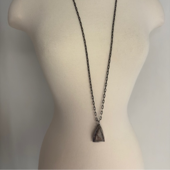 ANTIQUE 2 Oxidized Silver w/Tae Amulet Necklace NWOT